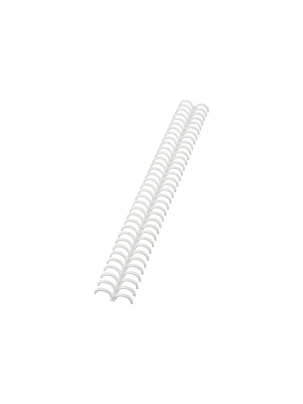 GBC ClickBind inbindningsspiral, frostad, klar, 12mm (50) Vit