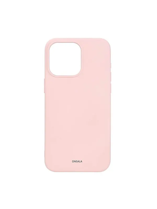 ONSALA Phone Case with Silicone Feel MagSeries Chalk Pink - iPhone 15 Pro Max