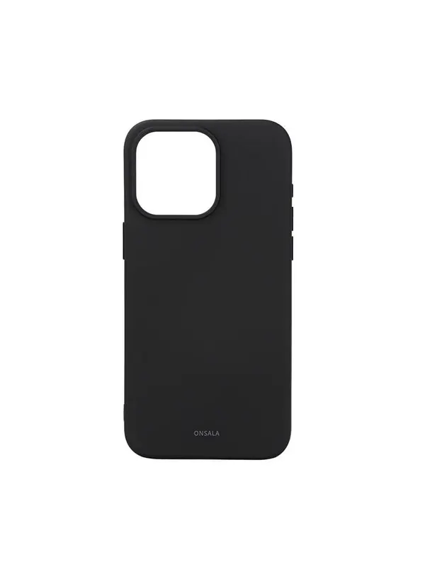 ONSALA Phone Case with Silicone Feel MagSeries Black - iPhone 15 Pro Max