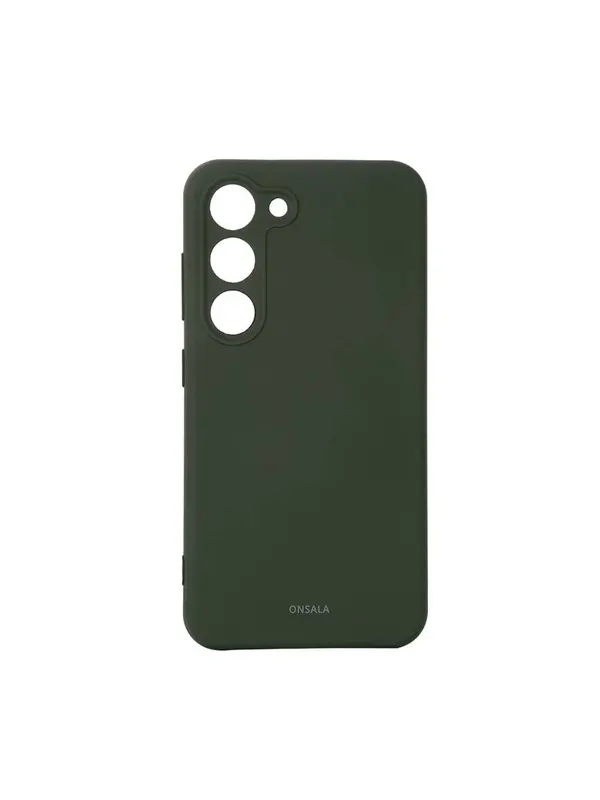 ONSALA Phone Case Silicone Dark Green - Samsung S23 5G