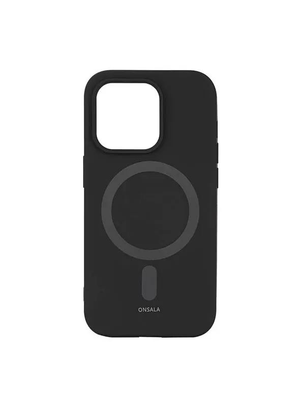 ONSALA Phone Case Silicone MagSeries Black - iPhone 14 Pro