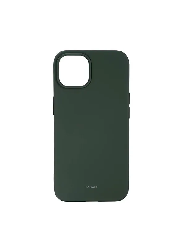 ONSALA Phone Case Silicone Olive Green - iPhone 13/14