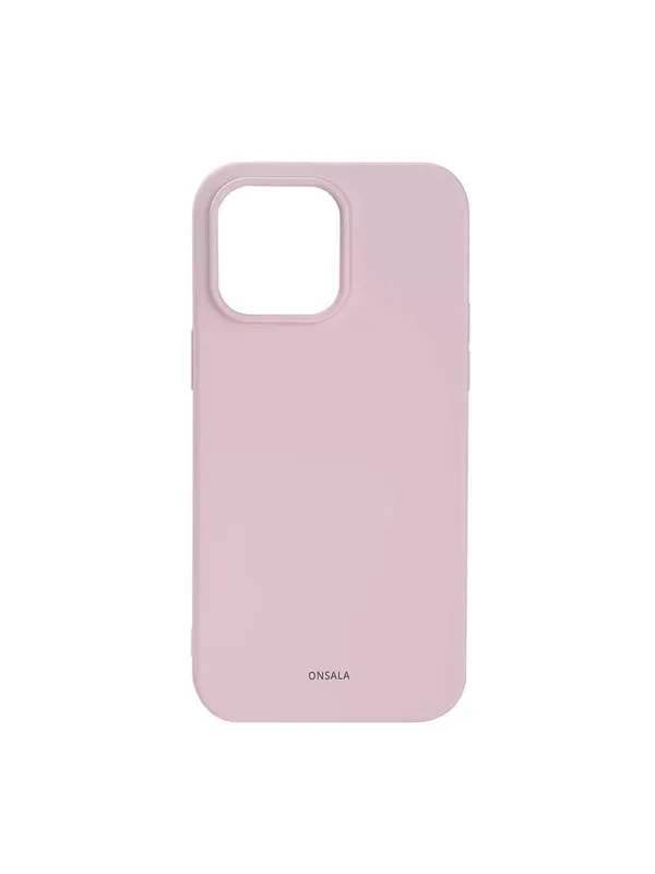 ONSALA Phone Case Silicone Chalk Pink - iPhone 14 Pro Max