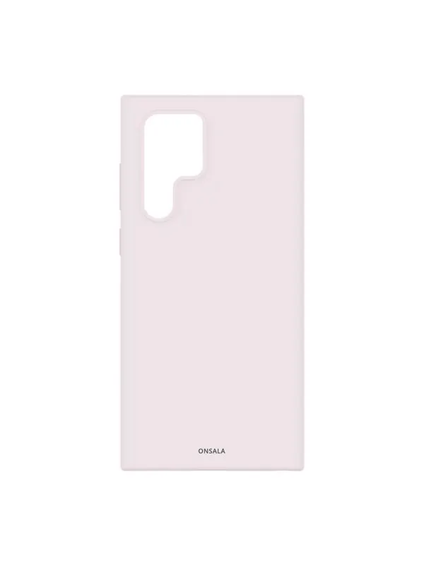ONSALA Phone Case Silicone Sand Pink - Samsung S22 Ultra