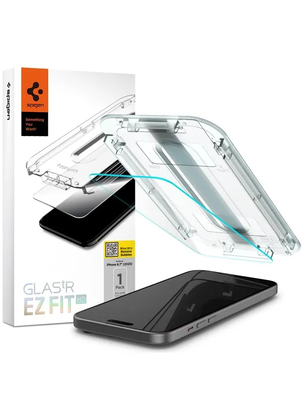 Spigen Glass tR EZ Fit HD 1 Pack - Transparency - iPhone 16/15 Plus