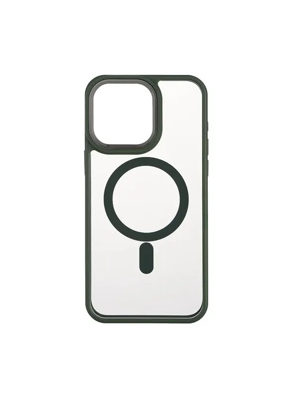 ONSALA Phone Case Bumper MagSeries Green & Clear - iPhone 15 Pro Max