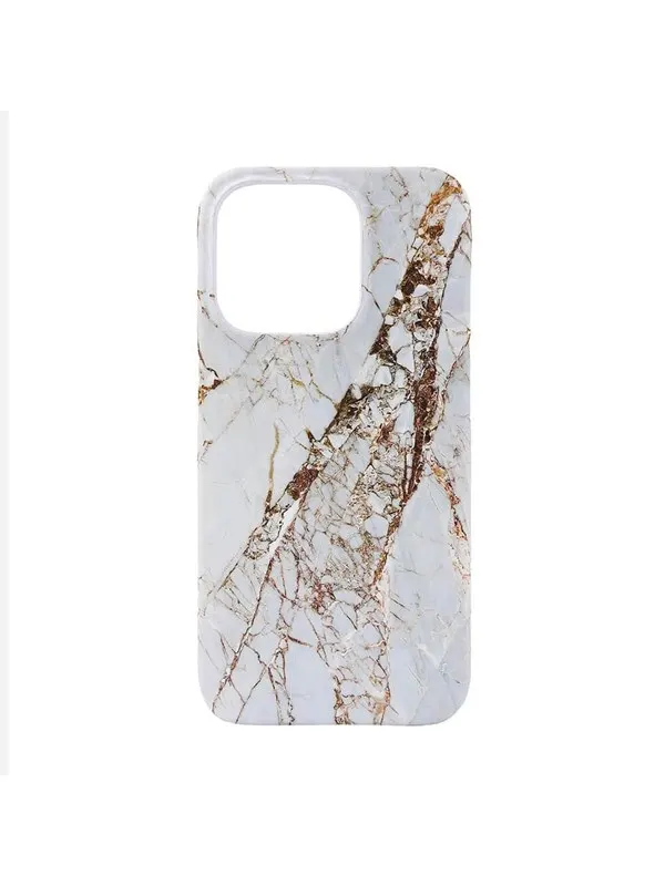 ONSALA Phone Case MagSeries White Rhino Marble - iPhone 15 Pro