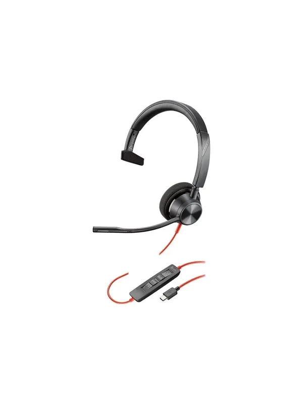 Poly Blackwire 3310 | On Ear headset | Microphone