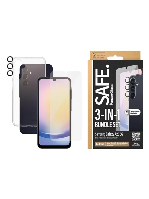 SAFE by PanzerGlass 3-in-1 Protection Pack Samsung Galaxy A25 5G