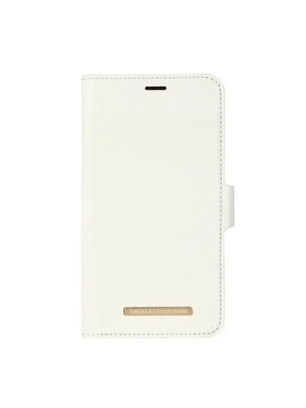 ONSALA Mobile Wallet Saffiano White iPhoneXR