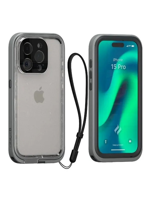 Catalyst Total Protection Case - titanium gray - iPhone 15 Pro
