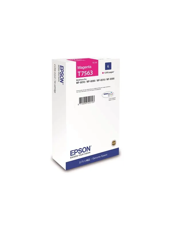 Epson T7563 - L size - magenta - original - ink cartridge