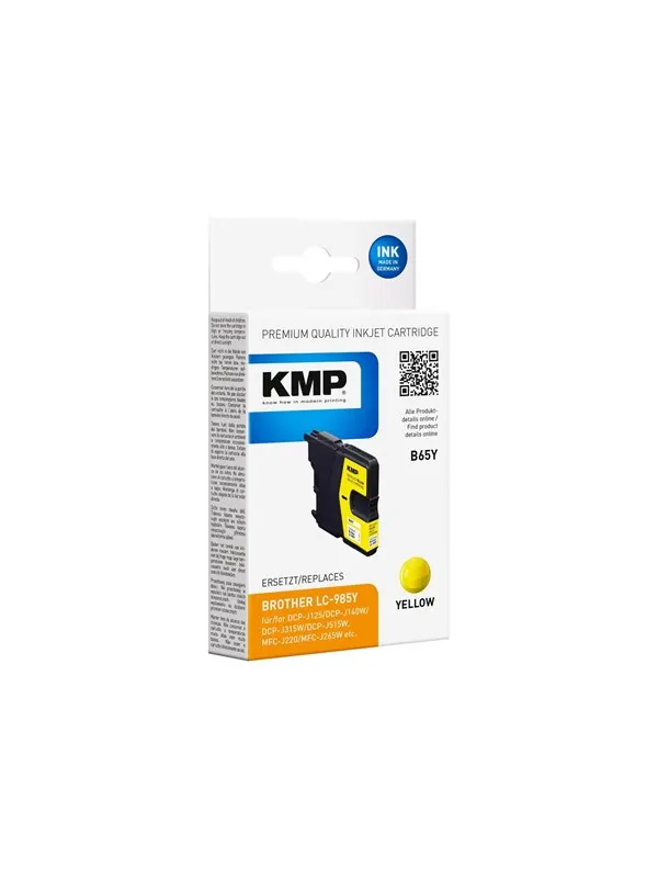 KMP B65Y - yellow - compatible - remanufactured - ink cartridge