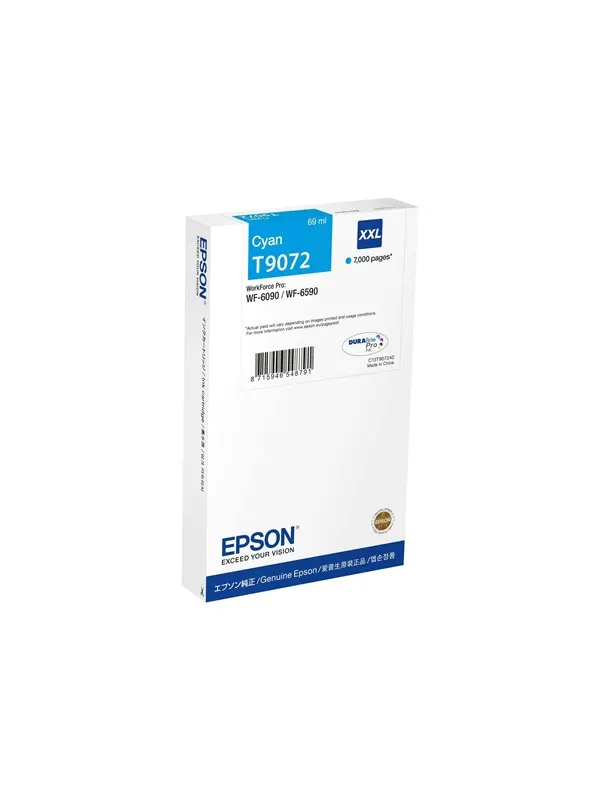 Epson T9072 - XXL size - cyan - original - ink cartridge