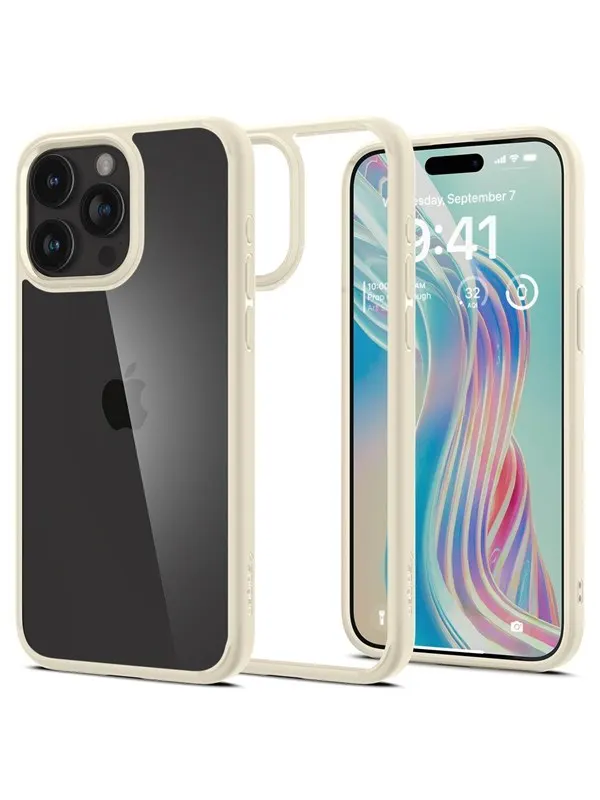 Spigen Ultra Hybrid - mute beige - iPhone 15 Pro