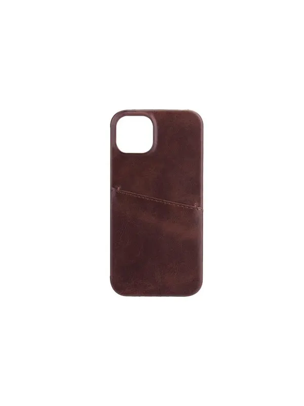 ONSALA Mobile Cover Brown with Cardpocket iPhone 13