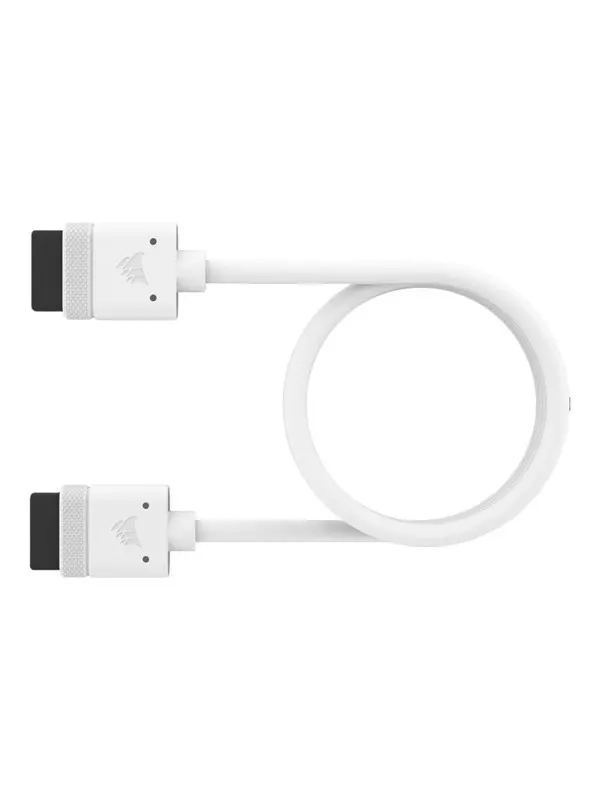 Corsair iCUE LINK Cable - 60cm - Straight Connector - White