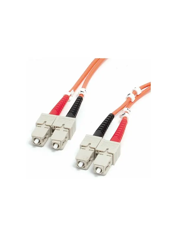 StarTech.com 2m Fiber Optic Cable - Multimode Duplex 62.5/125 - LSZH - SC/SC - OM1 - SC to SC Fiber Patch Cable (FIBSCSC2) - network cable - 2 m - 2m