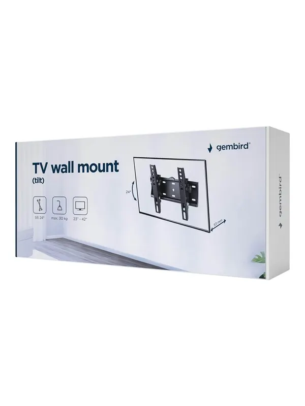 Gembird WM-42T-02 mounting kit - for TV - tilt - fine texture black