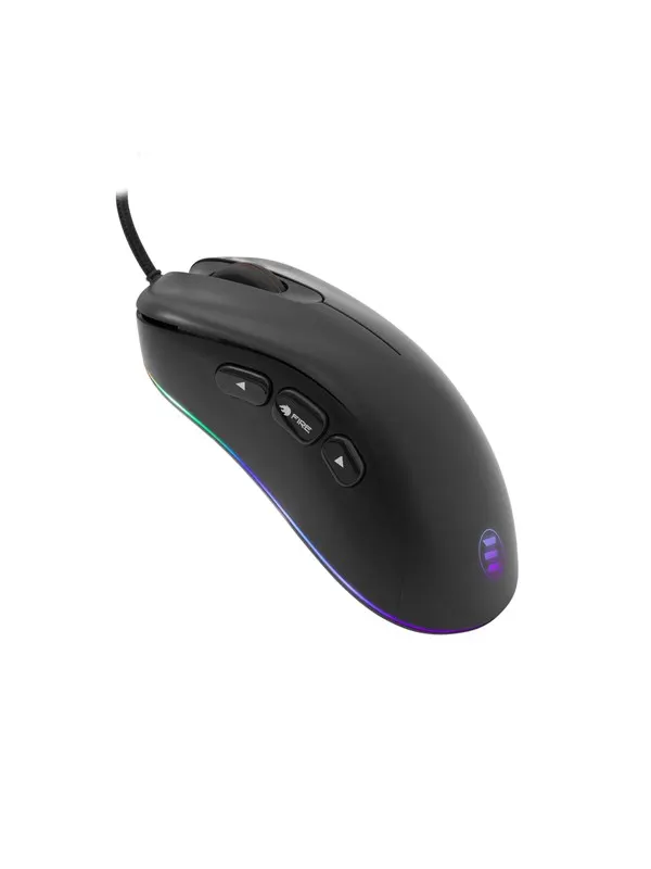 eShark ESL-M3 - AIKUCHI - Gamingmus - 8 knappar - Svart