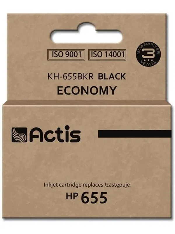 Actis standard KH-655BKR - black - refurbished - ink cartridge (alternative for: HP 655)