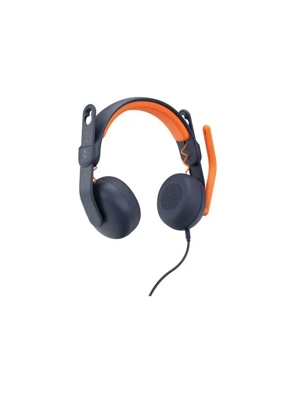 Logitech Zone Learn On Ear Wired Headset for Learners USB-C - headphones with mic - replacement