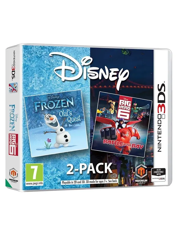 Frozen: Olaf's Quest + Big Hero 6 Double Pack - Nintendo 3DS - Samling