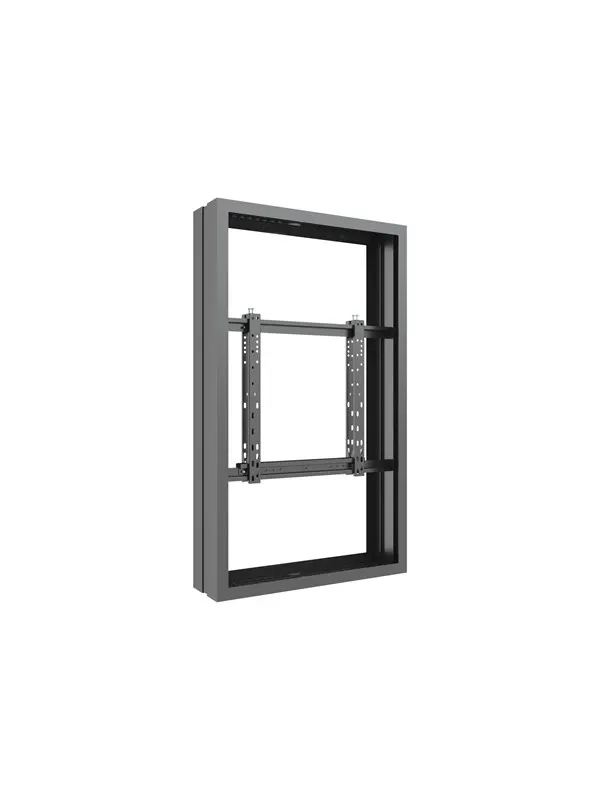 Multibrackets M Pro Series - enclosure - low profile - for digital signage LCD panel - medium - black - Max 50 kg - recommended for 50"