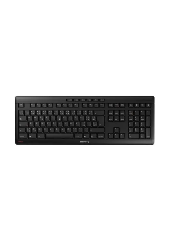 Cherry STREAM KEYBOARD WIRELESS - Tangentbord - Tjeckiska - Svart