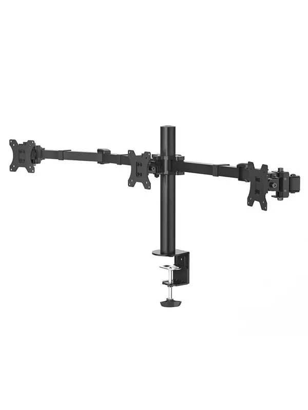 Hama Monitor Holder 3 Monitors Height-adjustable Swivel/Tilt 13" - 27"
