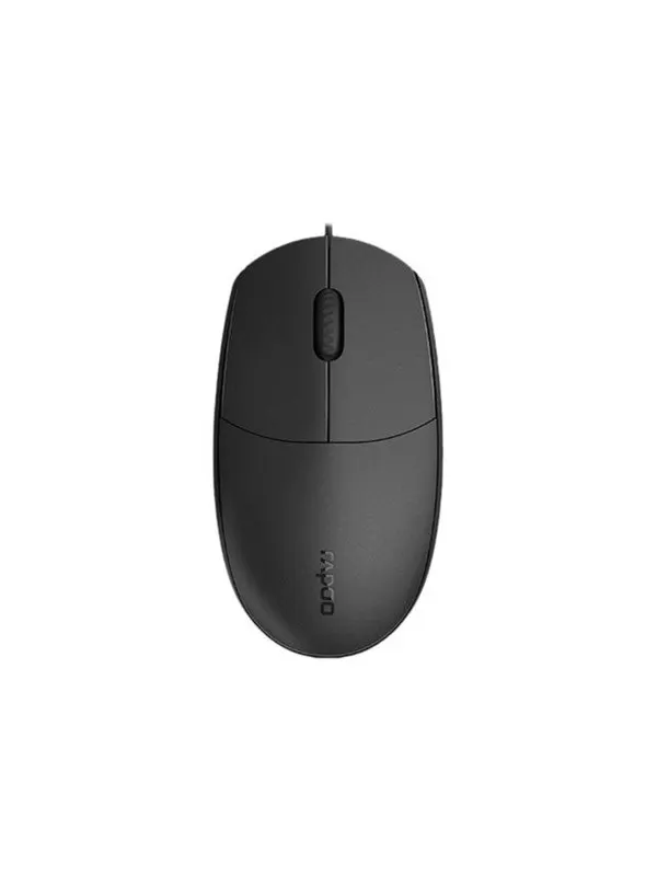 RAPOO N100 - Mouse - Optic - 3 knappar - Svart