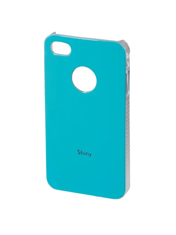 Hama "Shiny" Mobile Phone Cover for Apple iPhone 4/4S light turquoise