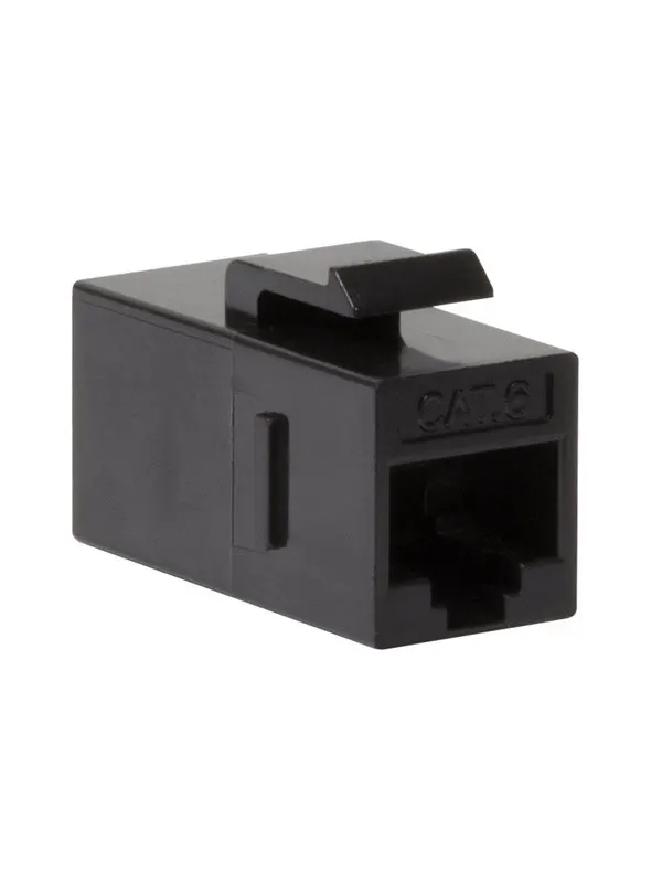 LogiLink NK4012 Cat.6 Keystone Inline Coupler UTP 14.5 mm width black (1-Pack)