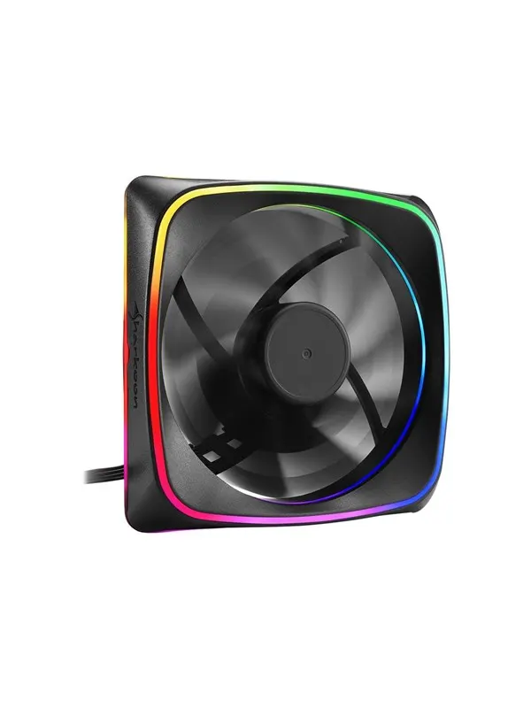 Sharkoon RGB SHARK Lights - Chassi fläkt - 120mm - Svart