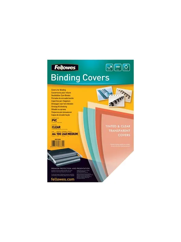 Fellowes - 100 pcs. - 240 g/m² - PVC binding cover