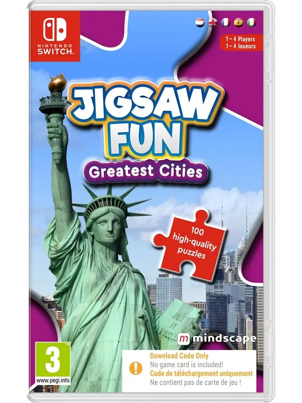 Jigsaw Fun: Greatest Cities (Code in a Box) - Nintendo Switch - Pussel