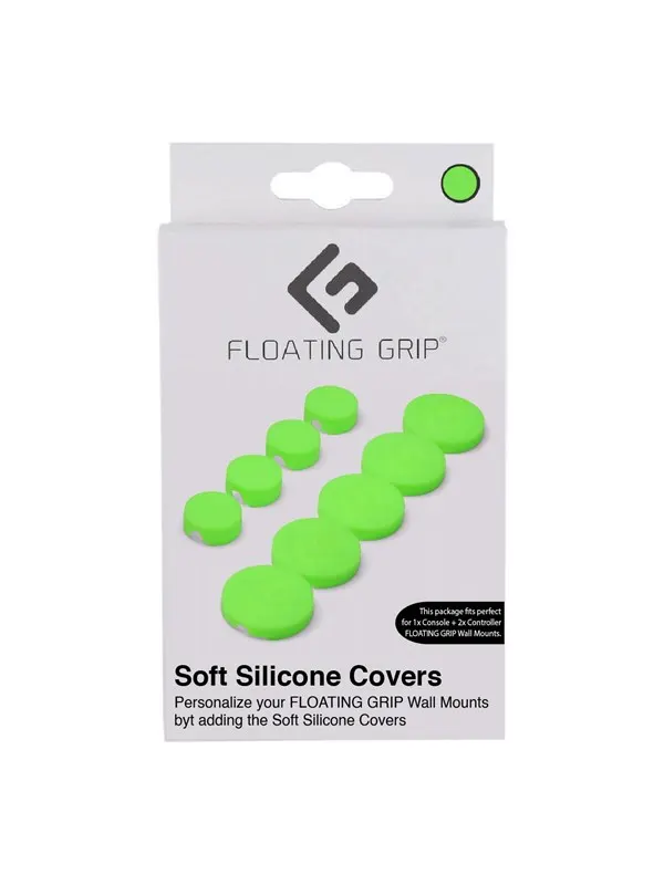 Floating Grip Wall Mount Covers (Green) - Miscellaneous - Sony PlayStation 5