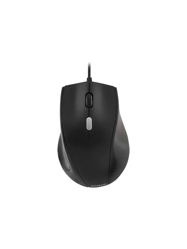 Deltaco MS-774 Mouse 3 buttons Wired USB Black - Mouse - Optic - 3 knappar - Svart