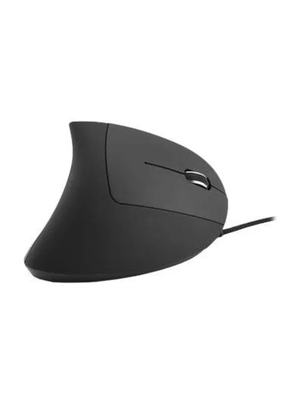 MediaRange MROS230 - vertical mouse - USB 2.0 - black - Vertical mouse - Optic - 6 knappar - Svart