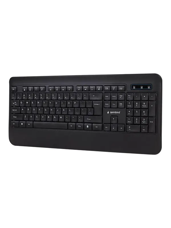 Gembird KB-UML-03 - keyboard - QWERTY - US - black - Tangentbord - Engelska (US) - Svart