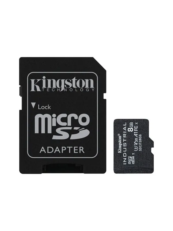 Kingston Industrial microSD/SD - 100MB/s - 8GB