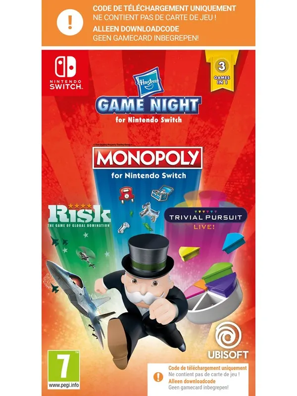 Hasbro Game Night (Code in a Box) - Nintendo Switch - Underhållning