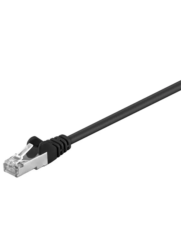 Pro CAT 5e patchcable SF/UTP black 15 m - Svart - 15m