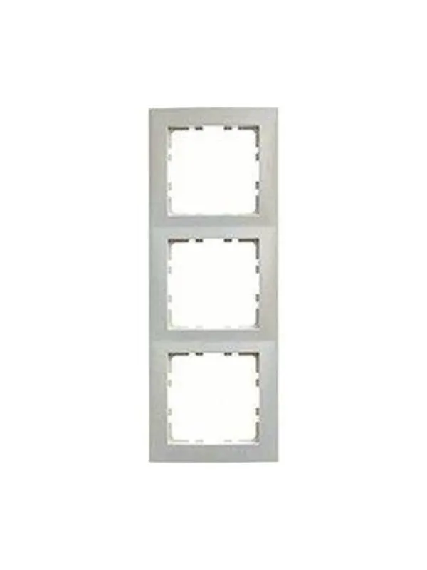 Berker Frame 3gang s1 polar white matt