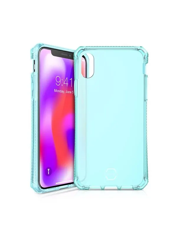 ITSKINS SPECTRUM CLEAR skal för iPhone XS Max® - Ljusblå