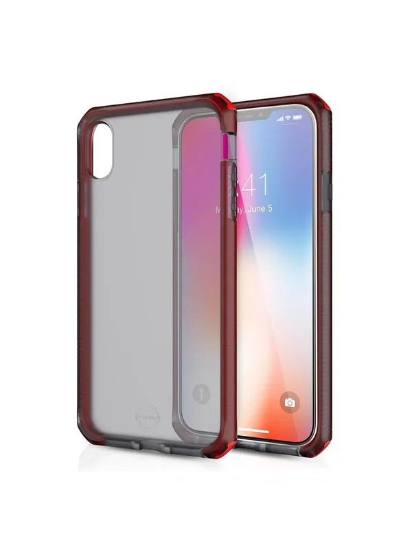 ITSKINS SUPREME FROST skal för iPhone XS Max® - Röd och svart