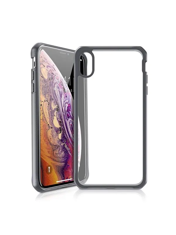 ITSKINS HYBRID FROST skal för iPhone XS / X® - Svart och transparent