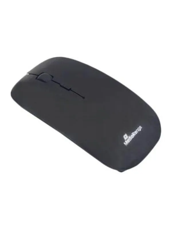 MediaRange MROS215 - mouse - 2.4 GHz - glossy black - Mouse - Optic - 3 knappar - Svart