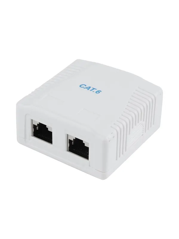 Gembird NCAC-2F6-01 / CAT6 FTP 2-port surface mount box