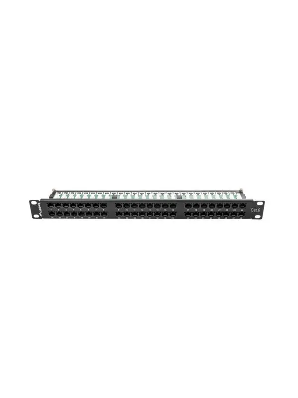 Lanberg PPU6-1048-B 48-Port 1U 19" Cat.6 UTP Patch Panel Black